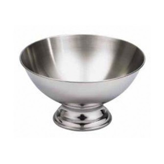 CHAMPAGNE BOWL INOX OP VOET D41 X H20