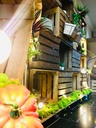 SCHEIDINGSWAND FRUIT CRATE OP WIELEN