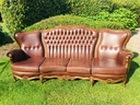 LOUIS XV SOFA LEDER 5-ZIT