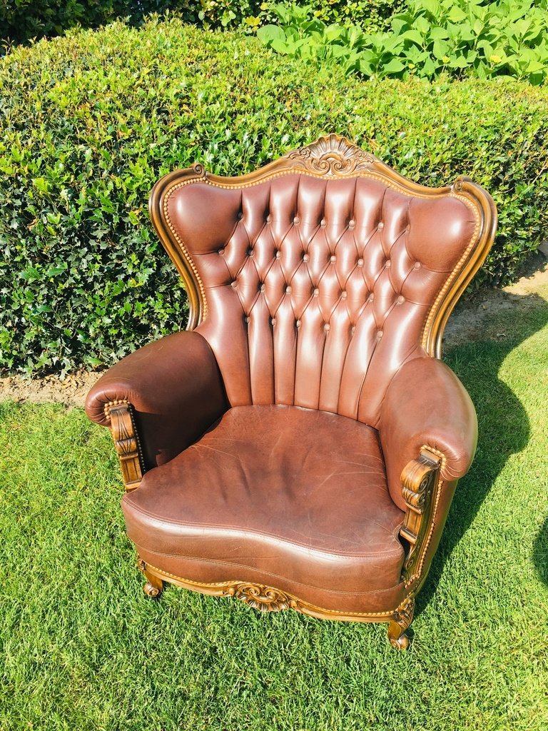 LOUIS XV SOFA LEDER 1-ZIT