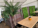 SCHEIDINGSWAND HOUT OP WIELEN