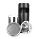 STAANDE ASBAK MET AFVALBAK (12L) D25 x H61