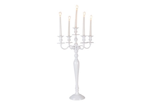 [7201] KANDELAAR WIT H70 CM
